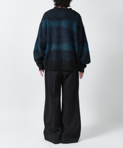 Lui's(ルイス)の「【Neucon】MULTI GRADATION SHAGGY KNIT / マルチグラデーションオーバーシャギーニット(ニット/セーター・メンズ・ブルー/ブラウン/ブラック・2/1)」の19枚目の写真