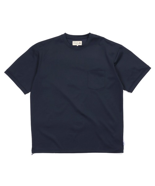The DUFFER of ST.GEORGE(ザダファーオブセントジョージ)の「「AIR FLEX」CREW POCKET TEE:機能素材 「エアフレックス」ポケットTシャツ / ストレッチ / 軽量 / ナイロンプレーティング / ドローコード / 裾スピンドル(Tシャツ/カットソー・メンズ・ネイビー/ホワイト/ブルーグレー・X-LARGE/LARGE/MEDIUM/SMALL)」の14枚目の写真