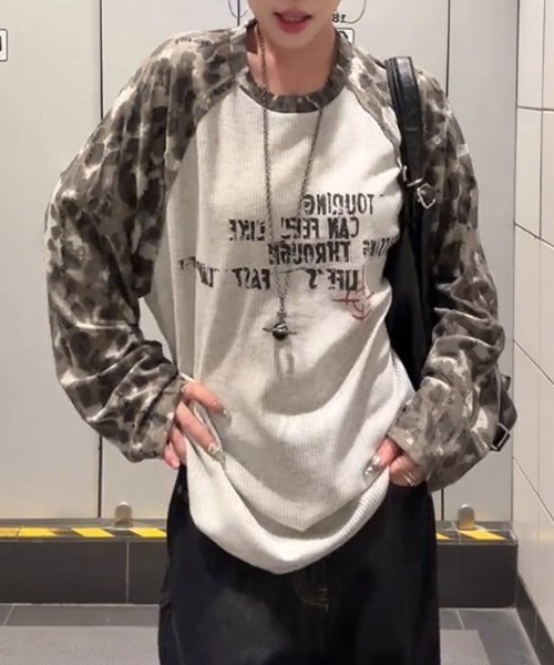 DEVICE(デバイス)の「【2026 AW】カモフラ 迷彩 フロントロゴ ラグラン ロンT(Tシャツ/カットソー・レディース・カモフラージュ・FREE)」の12枚目の写真