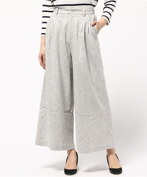 MOUSSY（マウジー）の「VOLUME WIDE PT/F（その他パンツ・レディース・ライトグレー/ライトブラウン・1/2）」の5枚目の写真