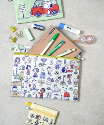 PEANUTS（ピーナッツ）の「"09"≪PEANUTS≫3点セット 3サイズ 3連 フラットポーチ（ポーチ）」