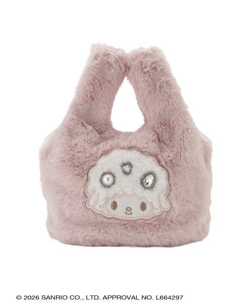 sanrio house(サンリオハウス)の「【FURFUR】ファーバッグ(ハンドバッグ・レディース・ホワイト/ピンク/チャコールグレー・F)」の3枚目の写真