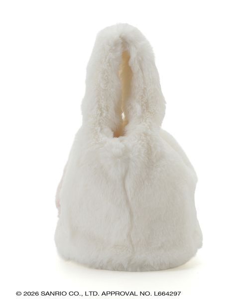 sanrio house(サンリオハウス)の「【FURFUR】ファーバッグ(ハンドバッグ・レディース・ホワイト/ピンク/チャコールグレー・F)」の9枚目の写真