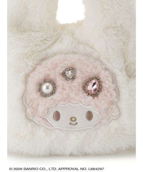 sanrio house(サンリオハウス)の「【FURFUR】ファーバッグ(ハンドバッグ・レディース・ホワイト/ピンク/チャコールグレー・F)」の11枚目の写真
