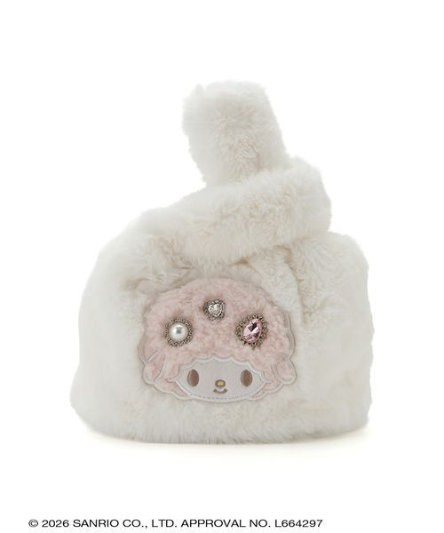 sanrio house(サンリオハウス)の「【FURFUR】ファーバッグ(ハンドバッグ・レディース・ホワイト/ピンク/チャコールグレー・F)」の14枚目の写真