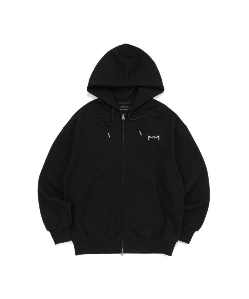 KIKIMIMI（キキミミ）の「SIGNATURE KITTY SMALL LOGO HOOD ZIP-UP (BLACK)（パーカー・レディース・ブラック・SMALL/MEDIUM/LARGE）」の3枚目の写真