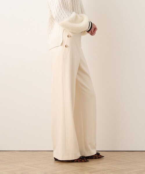 allureville(アルアバイル)の「TR裏起毛マリンパンツ(その他パンツ・レディース・アイボリー/ネイビー・2/0/1)」の5枚目の写真