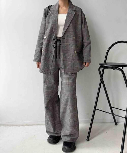 AS KNOW AS plus(アズノゥアズプラス)の「☆ゆるりウエストゴム ワイドイージーパンツ セットアップ可能(その他パンツ・レディース・チャコール/ブラウン系/ブラウン/グレー系・FREE)」の9枚目の写真