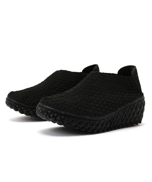 Rock Spring（ロックスプリング）の「ROCK SPRING "PRAIA DA LU" ウーブンシューズ (RS-121)（スリッポン・レディース・グレー/ホワイト/ブラック/ホワイト×ネイビー/ブラック×ホワイト/ネイビー/ブラック×グレー/ブラック×ブラック/ダークグレー/カーキ/ブラウン/シルバー・36/37/39/35/38）」の14枚目の写真