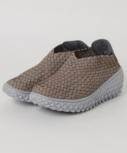 Rock Spring（ロックスプリング）の「ROCK SPRING "PRAIA DA LU" ウーブンシューズ (RS-121)（スリッポン・レディース・グレー/ホワイト/ブラック/ホワイト×ネイビー/ブラック×ホワイト/ネイビー/ブラック×グレー/ブラック×ブラック/ダークグレー/カーキ/ブラウン/シルバー・36/37/39/35/38）」の9枚目の写真