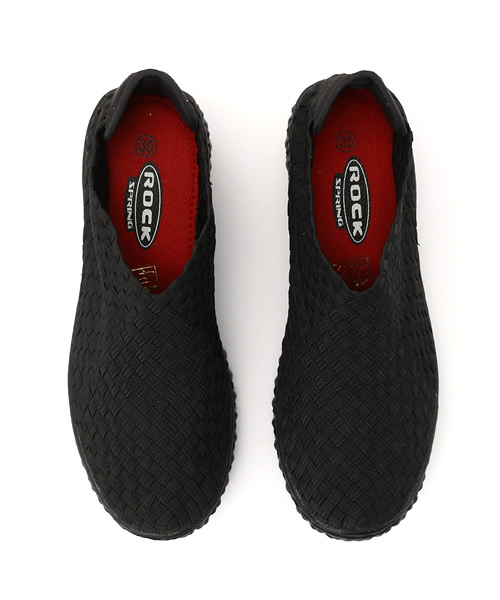 Rock Spring（ロックスプリング）の「ROCK SPRING "PRAIA DA LU" ウーブンシューズ (RS-121)（スリッポン・レディース・グレー/ホワイト/ブラック/ホワイト×ネイビー/ブラック×ホワイト/ネイビー/ブラック×グレー/ブラック×ブラック/ダークグレー/カーキ/ブラウン/シルバー・36/37/39/35/38）」の21枚目の写真