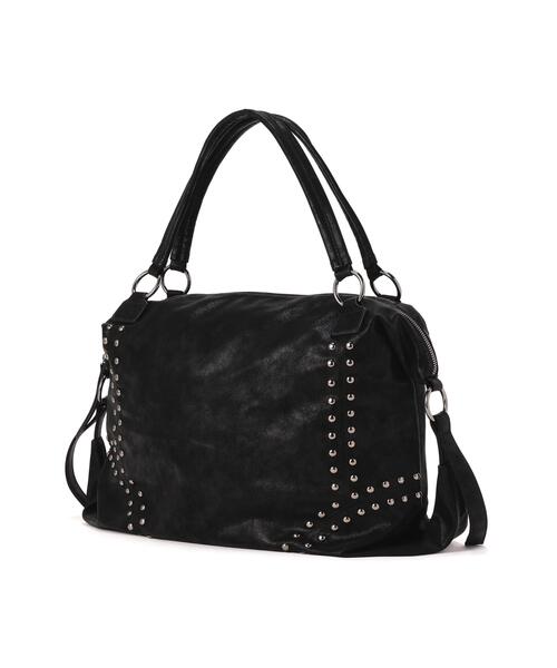 SIS（エスアイエス）の「SIS/エスアイエス/STUDDE BAG（トートバッグ・レディース・ブラック・F）」の2枚目の写真