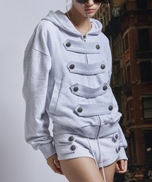 GATELESS（ゲートレス）の「【GATELESS】NAPOLEON HOODIE / 【ゲートレス】ナポレオンジップアップパーカー（パーカー）」