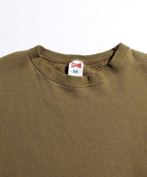 VOTE MAKE NEW CLOTHES（ボートメイクニュークローズ）の「＜VOTE MAKE NEW CLOTHES＞ WIDE SLEEVE SWT/スウェット◆（スウェット・メンズ・ホワイト/オリーブ・MEDIUM/SMALL）」の4枚目の写真