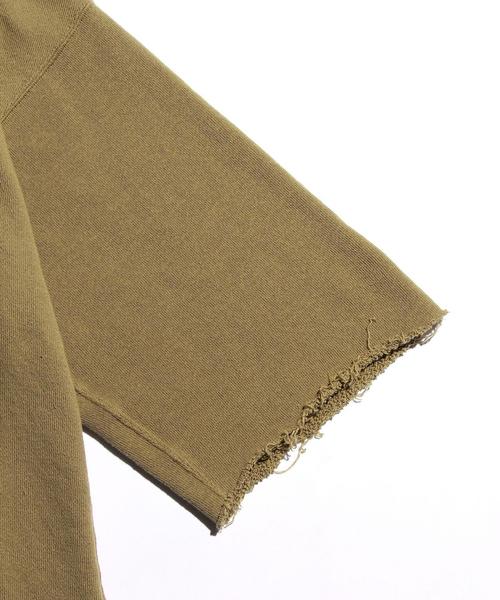 VOTE MAKE NEW CLOTHES（ボートメイクニュークローズ）の「＜VOTE MAKE NEW CLOTHES＞ WIDE SLEEVE SWT/スウェット◆（スウェット・メンズ・ホワイト/オリーブ・MEDIUM/SMALL）」の5枚目の写真