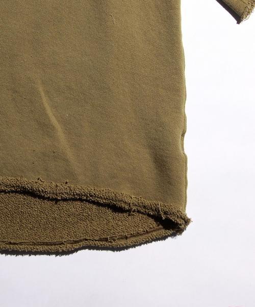 VOTE MAKE NEW CLOTHES（ボートメイクニュークローズ）の「＜VOTE MAKE NEW CLOTHES＞ WIDE SLEEVE SWT/スウェット◆（スウェット・メンズ・ホワイト/オリーブ・MEDIUM/SMALL）」の6枚目の写真
