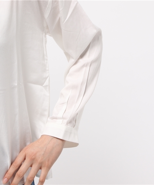 earth music&ecology（アースミュージックアンドエコロジー）の「【2016Summer】後ろリボンブラウス（シャツ/ブラウス・レディース・ネイビー/ブラック/オフホワイト/ピンク・FREE）」の9枚目の写真