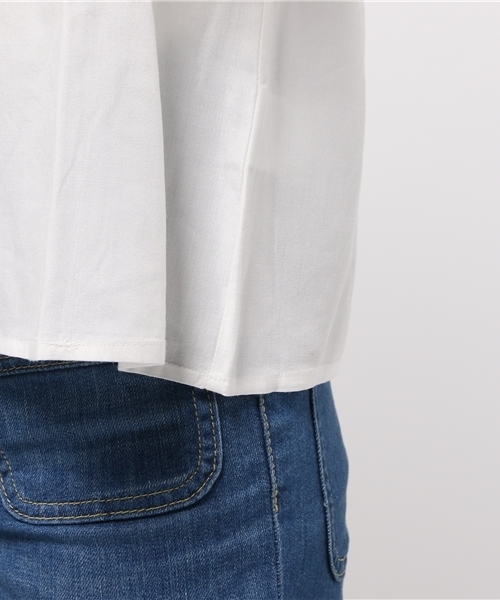 earth music&ecology（アースミュージックアンドエコロジー）の「【2016Summer】後ろリボンブラウス（シャツ/ブラウス・レディース・ネイビー/ブラック/オフホワイト/ピンク・FREE）」の10枚目の写真