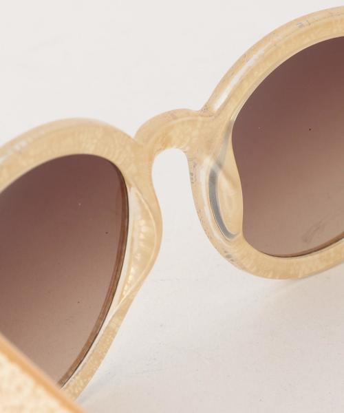 DOT DASH(ドットダッシュ)の「Dot Dashラウンドサングラス/Dot Dash RND SGLS◆(サングラス・レディース・ブラック/ベージュ/レッド・FREE)」の5枚目の写真