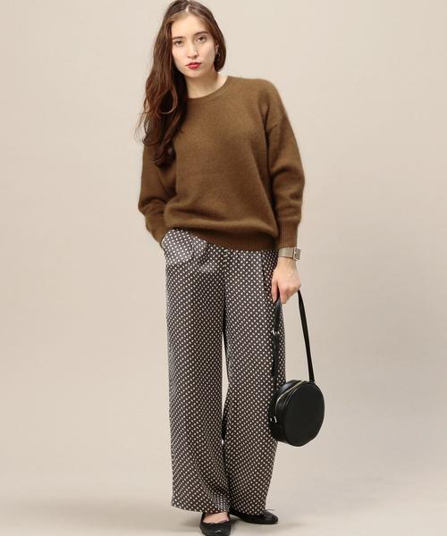 DEMYLEE(デミリー)の「【別注】<DEMYLEE>クルーネックニットプルオーバー◆(ニット/セーター・レディース・オフホワイト/ライトグレー/グレー/ベージュ/ダークブラウン/ライトピンク/レッド/オリーブ/ネイビー/パープル・SMALL)」の17枚目の写真
