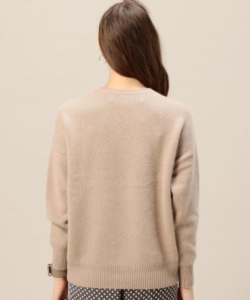 DEMYLEE(デミリー)の「【別注】<DEMYLEE>クルーネックニットプルオーバー◆(ニット/セーター・レディース・オフホワイト/ライトグレー/グレー/ベージュ/ダークブラウン/ライトピンク/レッド/オリーブ/ネイビー/パープル・SMALL)」の12枚目の写真