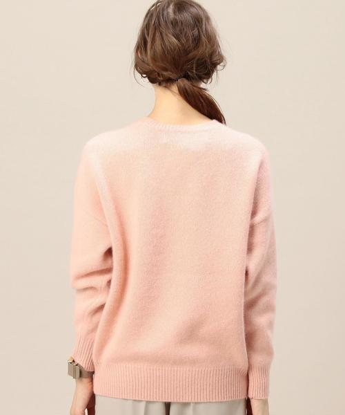 DEMYLEE(デミリー)の「【別注】<DEMYLEE>クルーネックニットプルオーバー◆(ニット/セーター・レディース・オフホワイト/ライトグレー/グレー/ベージュ/ダークブラウン/ライトピンク/レッド/オリーブ/ネイビー/パープル・SMALL)」の13枚目の写真