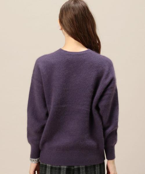 DEMYLEE(デミリー)の「【別注】<DEMYLEE>クルーネックニットプルオーバー◆(ニット/セーター・レディース・オフホワイト/ライトグレー/グレー/ベージュ/ダークブラウン/ライトピンク/レッド/オリーブ/ネイビー/パープル・SMALL)」の16枚目の写真