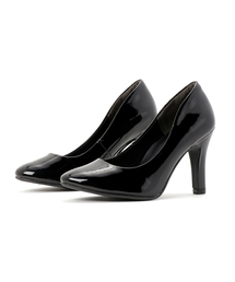 9.5cmヒールクッションベーシックヒールパンプス