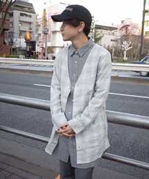 オンブレーチェックカーディガン
