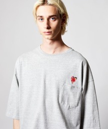 rehacer STAND : Flower Heart Big T-Shirt / フラワーハートビッグ Tシャツ