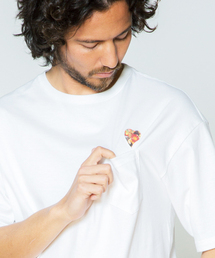 rehacer STAND : Flower Heart Big T-Shirt / フラワーハートビッグ Tシャツ