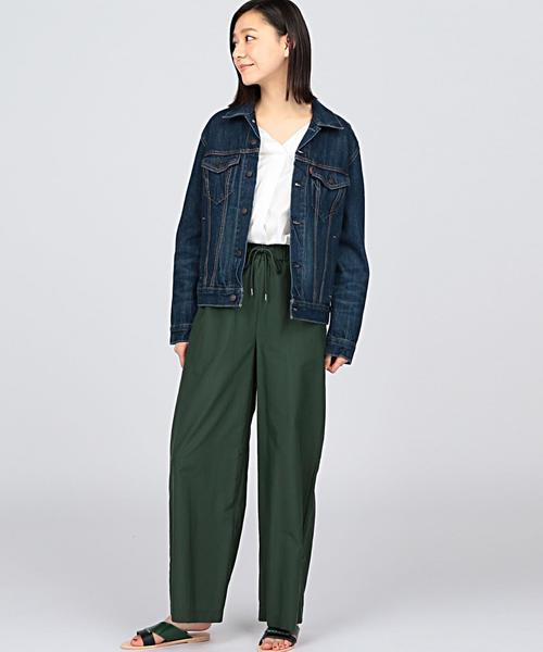 EN ROUTE（アンルート）の「ENR ナイロンタフタワイドパンツ ◆（その他パンツ・レディース・ブラック/ケリー・2/1）」の6枚目の写真