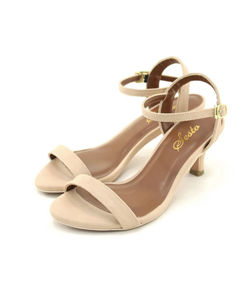 SESTO（セスト）の「華奢ストラップ5cmキトゥンヒールストラップサンダル（サンダル・レディース・ホワイト/グリーン/レッド/グレイッシュベージュ/ブラック/ベージュ/グレー/イエロー/ベージュ系その他/ブラック系その他・SS/M/LL/3L/S/L）」の20枚目の写真