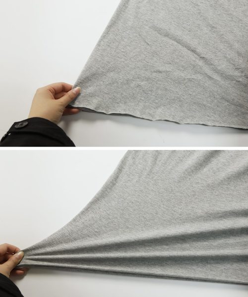 reca(レカ)の「たっぷりフレア切りっぱなしロングスカート(スカート・レディース・ブラック/ダークグレー/ネイビー/ライトグレー/カーキ/ライトカーキ・FREE)」の7枚目の写真