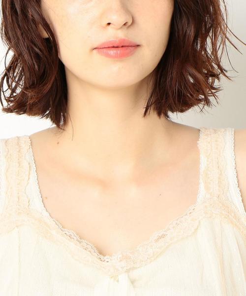 Another Edition（アナザーエディション）の「AEFC LACE DOT TULLE CAMI（キャミソール・レディース・オフホワイト/ブラック/ワインレッド・FREE）」の18枚目の写真