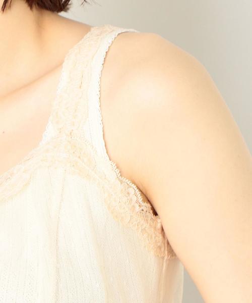 Another Edition（アナザーエディション）の「AEFC LACE DOT TULLE CAMI（キャミソール・レディース・オフホワイト/ブラック/ワインレッド・FREE）」の19枚目の写真