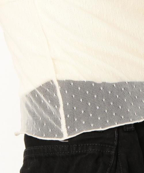 Another Edition（アナザーエディション）の「AEFC LACE DOT TULLE CAMI（キャミソール・レディース・オフホワイト/ブラック/ワインレッド・FREE）」の20枚目の写真