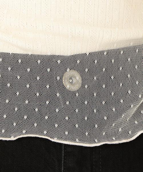 Another Edition（アナザーエディション）の「AEFC LACE DOT TULLE CAMI（キャミソール・レディース・オフホワイト/ブラック/ワインレッド・FREE）」の21枚目の写真