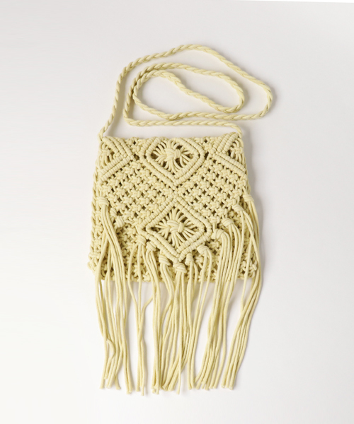 WEGO(ウィゴー)の「WEGO/コットンフリンジショルダーバッグ(ショルダーバッグ・レディース・ホワイト/ピンク/ブラック/パープル/イエロー・FREE)」の18枚目の写真