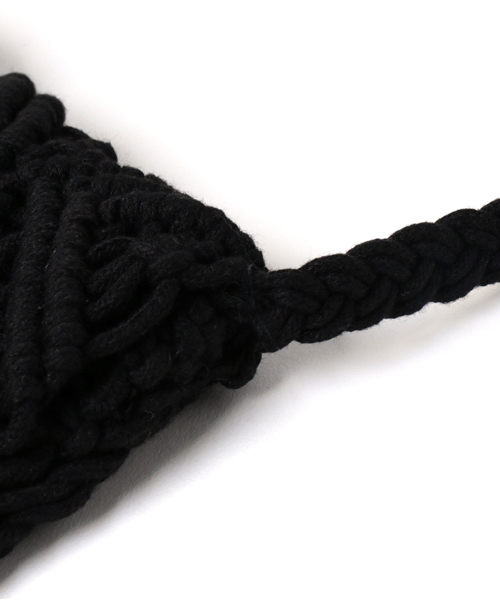 WEGO(ウィゴー)の「WEGO/コットンフリンジショルダーバッグ(ショルダーバッグ・レディース・ホワイト/ピンク/ブラック/パープル/イエロー・FREE)」の7枚目の写真