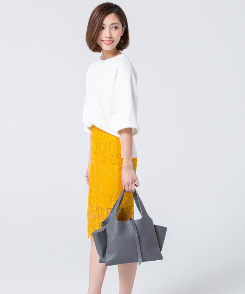 Edit Sheen(エディットシーン)の「フェイクレザースクエアバッグ(ハンドバッグ・レディース・グレー/ブラック/ピンク・FREE)」の11枚目の写真