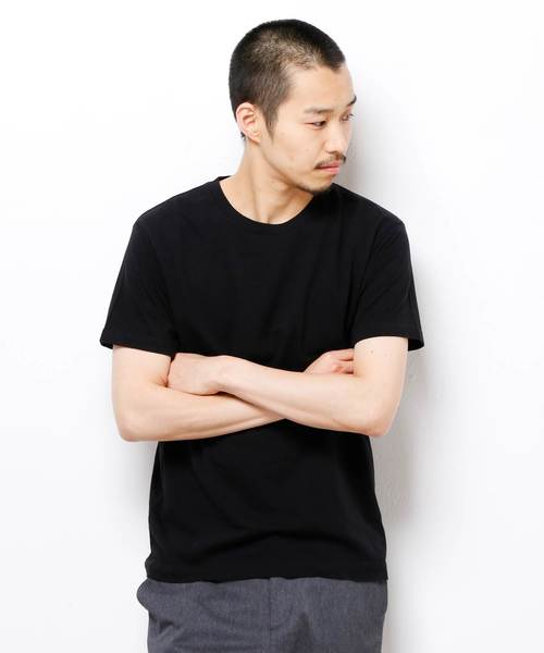 HANES（ヘインズ）の「【HANES/ヘインズ】2PJAPANFITMIXクルー/ジャパンフィットクルーネックTシャツ2枚組（Tシャツ/カットソー・メンズ・ブラック・SMALL/MEDIUM/LARGE）」の3枚目の写真