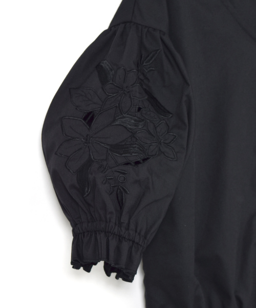 w closet(ダブルクローゼット)の「刺繍スリーブブラウス.(シャツ/ブラウス・レディース・ホワイト/ブラック/ラベンダー/チェック・FREE)」の18枚目の写真