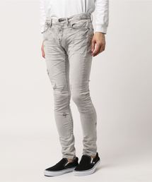 GOSTAR DE FUGA | クラッシュ加工ストレッチスキニーデニムパンツ(デニムパンツ)