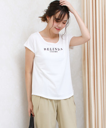 半袖 無地 ボーダー Uネック Tシャツ