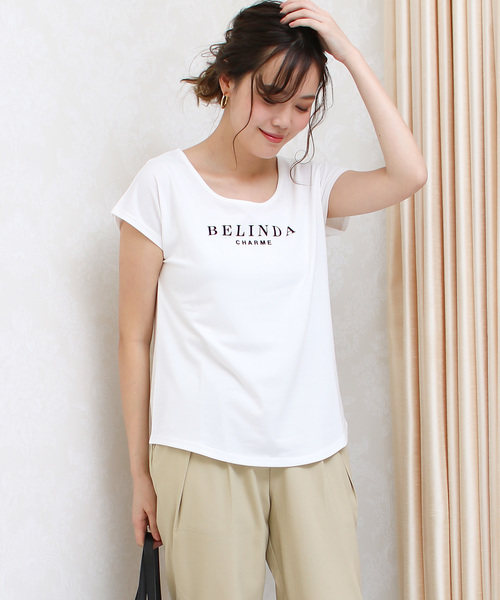 Social GIRL（ソーシャルガール）の「シンプルベーシックＵネックＴシャツ（Tシャツ/カットソー・レディース・ライトグレー/ホワイト/オリーブ/マジェンタ/ホワイト×ブラック/ベージュ/グレー系その他/ブラック/チャコールグレー/カーキ/レッド系その他/ブラック系その他/ホワイト系その他/ブラック×ホワイト/レッド/ホワイト系その他2/ホワイト系その他3/ブラック系その他2/ブラック系その他3/ネイビー/モカ/パープル/ピンク/イエロー/オレンジ・LL/M/S/L/3L）」の5枚目の写真