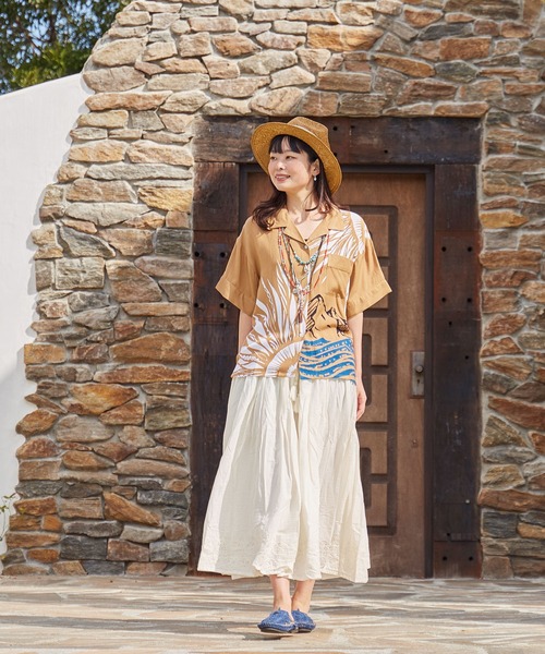 チャイハネ（チャイハネ）の「【チャイハネ】インド綿パンチングレースロングスカート（スカート・レディース・ホワイト/レッド/ターコイズブルー/オレンジ・FREE）」の18枚目の写真