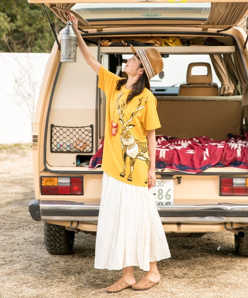 チャイハネ（チャイハネ）の「【チャイハネ】インド綿パンチングレースロングスカート（スカート・レディース・ホワイト/レッド/ターコイズブルー/オレンジ・FREE）」の20枚目の写真