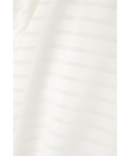 22 OCTOBRE（ヴァンドゥ－オクトーブル）の「シアーボーダーブラウス（シャツ/ブラウス・レディース・ネイビー/ピンク/ホワイト・38）」の13枚目の写真