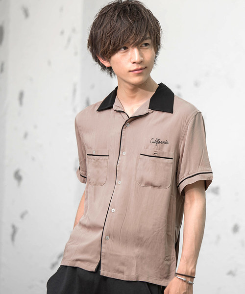 MinoriTY（マイノリティ）の「バック刺繍　ボーリングシャツ（シャツ/ブラウス・メンズ・ホワイト/ブラック/ピンク・M/L）」の3枚目の写真